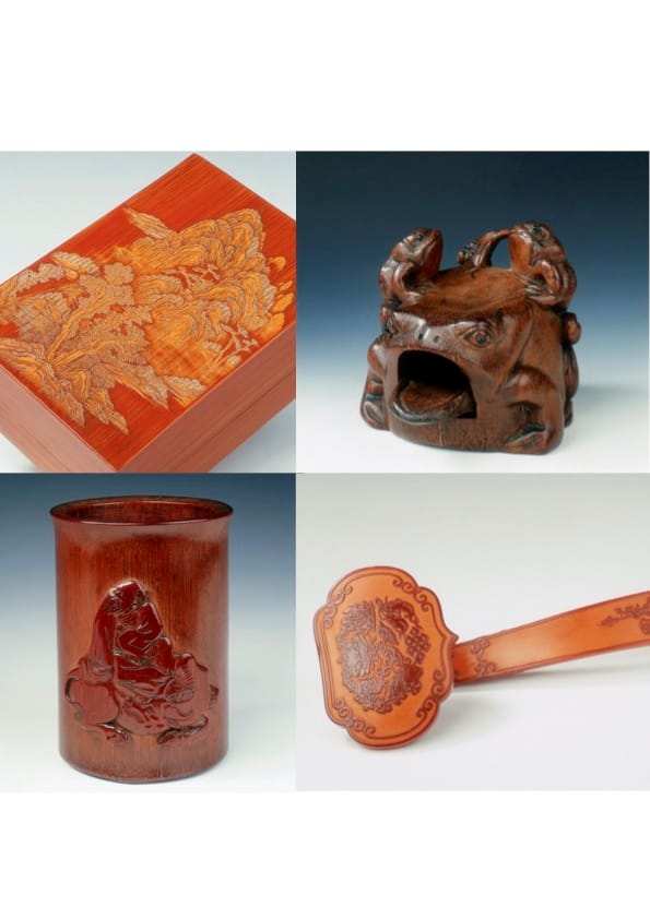 image of four bamboo items