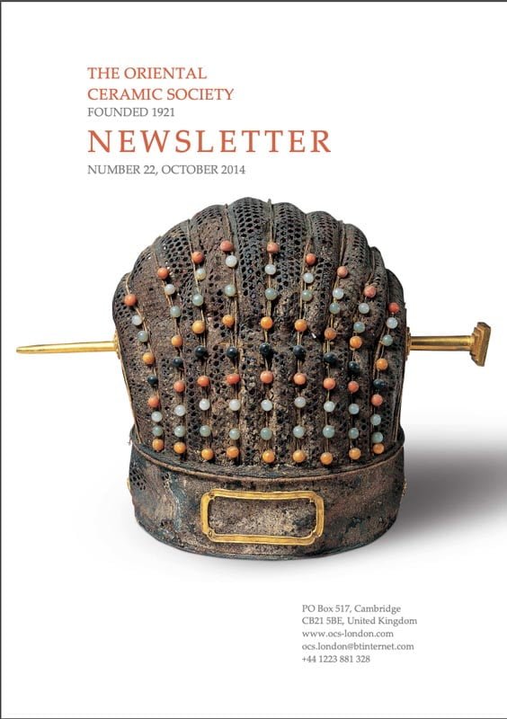 The Oriental Ceramic Society Newsletter 22 October 2014