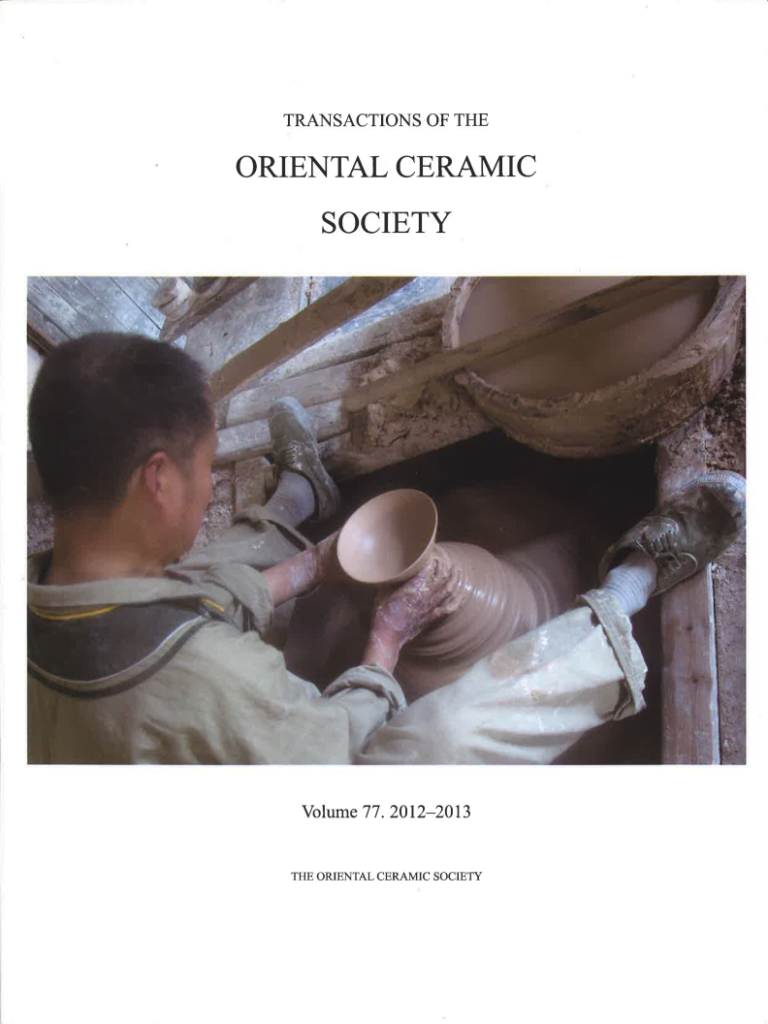 Transactions of The Oriental Ceramic Society 77 2012-2013