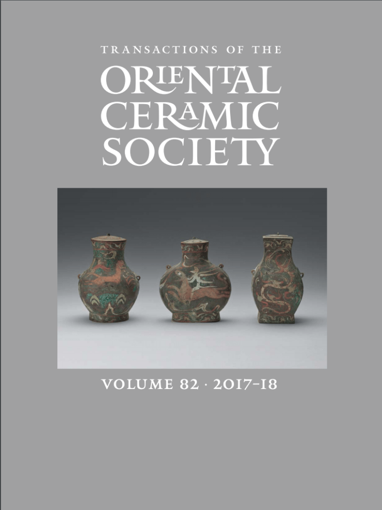 Transactions The Oriental Ceramic Society