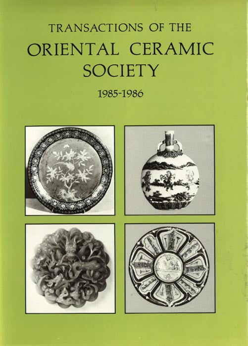 Transactions of The Oriental Ceramic Society 50 1985-86