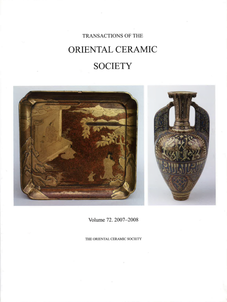 Transactions of The Oriental Ceramic Society 72 2007-2008