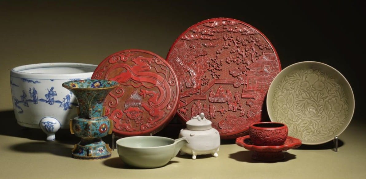 a group of 8 early Chinese ceramics and works of art